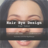 Hair Styling-Firmenwerbung Aufkleber (Vorderseite)