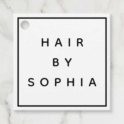 HAIR-stylisches elegantes Logo Geschenkanhänger (Vorderseite)