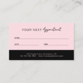 Hair Stylist Appointment Card | Stylists Booking Terminkarte (Rückseite)