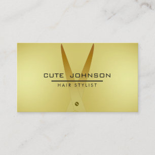 Hair Stylist Beruflich Fashion Gold Imitate Visitenkarte