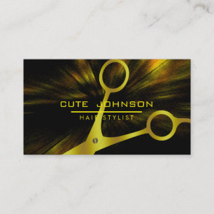 Hair Stylist Beruflich Fashion Gold Imitate Visitenkarte