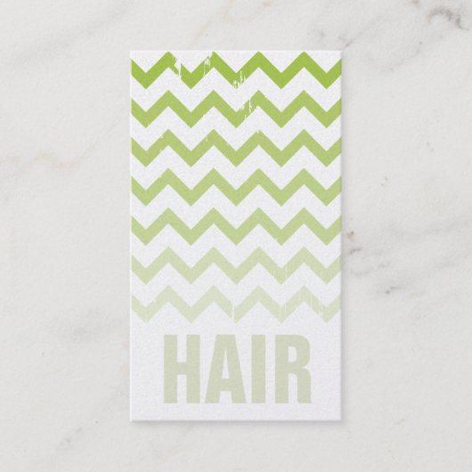 Hair Stylist Business Card - Cracked Green Ombre Visitenkarte (Vorderseite)