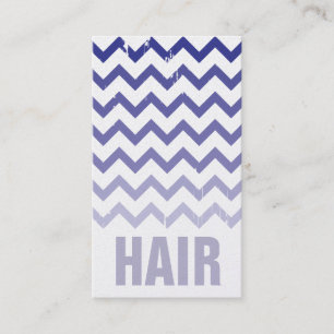 Hair Stylist Business Card - Cracked Indigo Ombre Visitenkarte