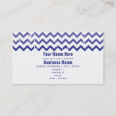 Hair Stylist Business Card - Cracked Indigo Ombre Visitenkarte (Rückseite)