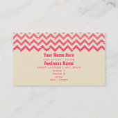 Hair Stylist Business Card - Cracked Pink Ombre Visitenkarte (Rückseite)