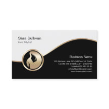 Hair Stylist Business Card Fashion Style Symbol