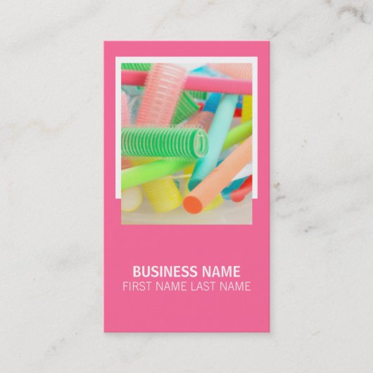 Hair Stylist Business Card Visitenkarte (Vorderseite)