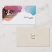 Hair Stylist Business Card Visitenkarte (Vorne/Hinten)