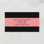 Hair Stylist Business Cards Visitenkarte (Rückseite)