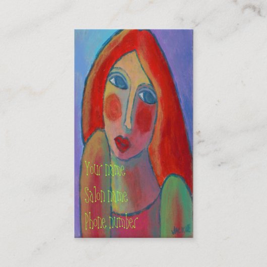 Hair Stylist Business Cards Visitenkarte (Vorderseite)