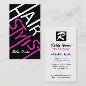 Hair Stylist Business Cards Visitenkarte (Vorne/Hinten)