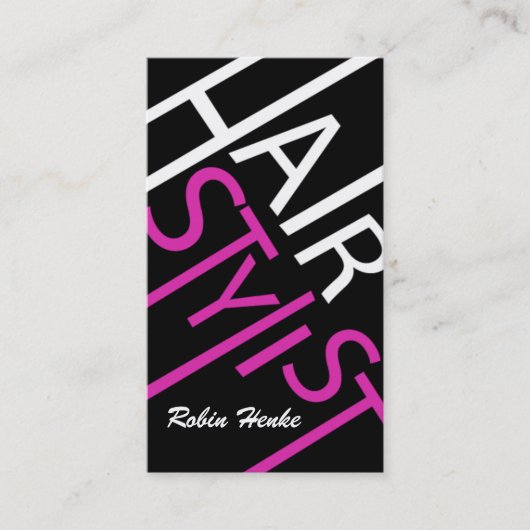 Hair Stylist Business Cards Visitenkarte (Vorderseite)