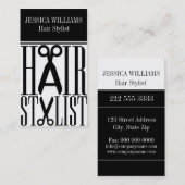 Hair Stylist Business Cards Visitenkarte (Vorne/Hinten)