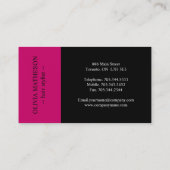 Hair Stylist Business Cards Visitenkarte (Rückseite)