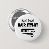 Hair Stylist Button (Vorne & Hinten)