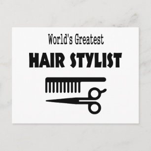 Hair Stylist Card Postkarte