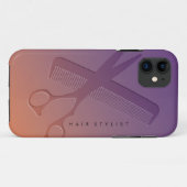 Hair Stylist Case-Mate iPhone Hülle (Rückseite (Horizontal))
