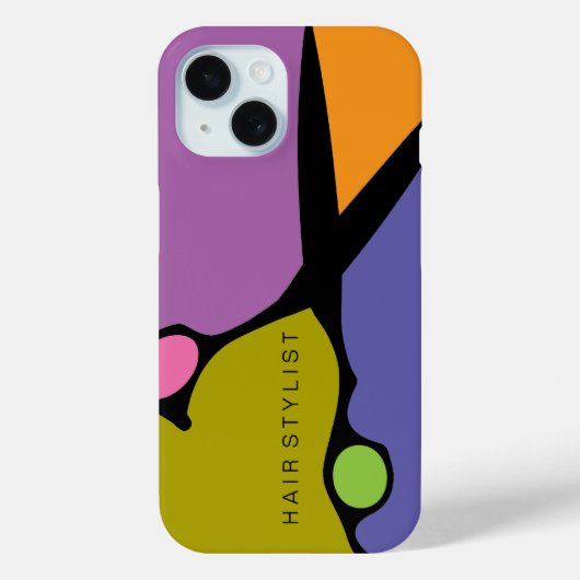 Hair Stylist Case-Mate iPhone Hülle (Rückseite)