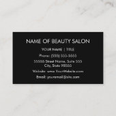 Hair Stylist Chic Pink Giraffe Animal Print Salon Visitenkarte (Rückseite)