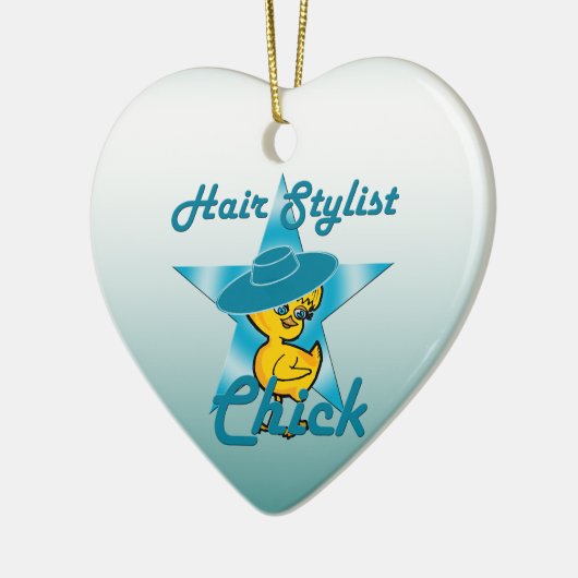 Hair Stylist Chick #7 Keramikornament (Links)