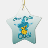 Hair Stylist Chick #7 Keramikornament (Links)