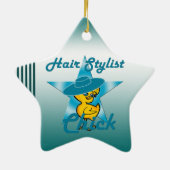Hair Stylist Chick #7 Keramikornament (Hinten)
