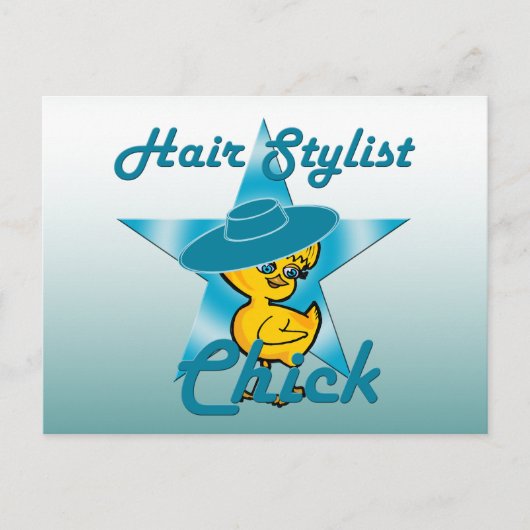 Hair Stylist Chick #7 Postkarte (Vorderseite)