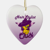 Hair Stylist Chick #9 Keramik Ornament (Rechts)