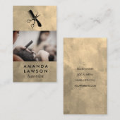 Hair Stylist | Comb-Scheren-Logo Visitenkarte (Vorne/Hinten)