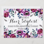 Hair Stylist Dankeschön verlassend Geschenk Karte (Vorderseite)