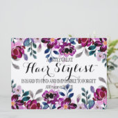 Hair Stylist Dankeschön verlassend Geschenk Karte (Stehend Vorderseite)