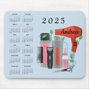Hair Stylist Design 2025 Kalender Mousepad