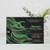 Hair Stylist Einladung (Stehend Vorderseite)