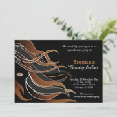 Hair Stylist Einladung (Stehend Vorderseite)