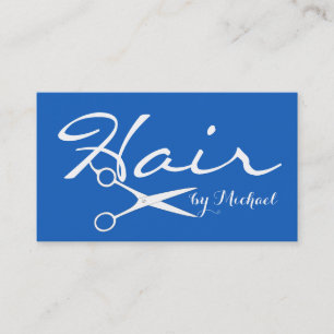 Hair Stylist Elegant Denim Hintergrund Visitenkarte