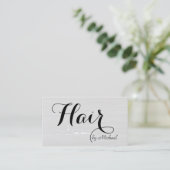 Hair Stylist Elegant Modernes Weißes Holz #2 Visitenkarte (Stehend Vorderseite)