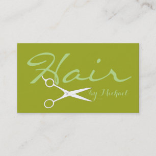 Hair Stylist Elegante Citron Hintergrund #2 Visitenkarte