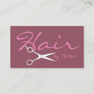 Hair Stylist Elegante Kupfer-Rose Hintergrund Visitenkarte