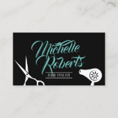 Hair Stylist Elegante Typografie Schönheitssalon Visitenkarte (Vorderseite)