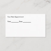 Hair Stylist Ernennung Business Cards Neues Design Visitenkarte (Rückseite)