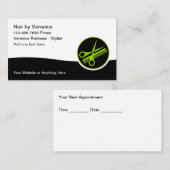 Hair Stylist Ernennung Business Cards Neues Design Visitenkarte (Vorne/Hinten)