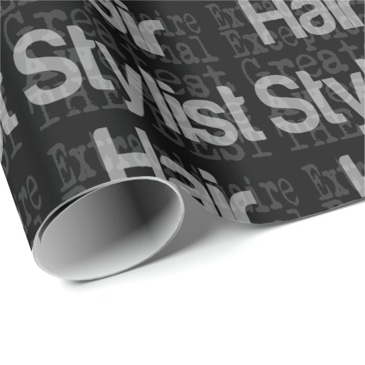 Hair Stylist Extraordinator Geschenkpapier (Rolleneckpunkt)