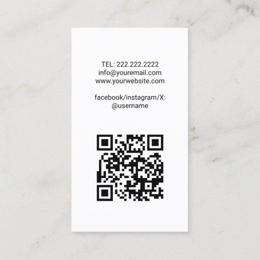 Hair Stylist Fairy Tale Schere Doodle Black Salon Visitenkarte (Rückseite)