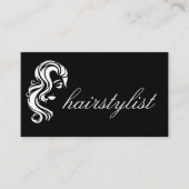 Hair Stylist | Frauen-Beauty-Logo Visitenkarte (Vorderseite)
