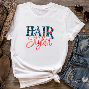 Hair Stylist Fun Blume Print Inspirivity T - Shirt