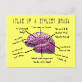 Hair Stylist Gifts "Atlas of a Stylist Brain" Postkarte (Vorderseite)