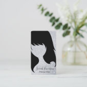 Hair Stylist Glitzer Visitenkarte (Stehend Vorderseite)