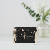 Hair Stylist Gold Glitzer Spritzer Scheren Visitenkarte (Stehend Vorderseite)