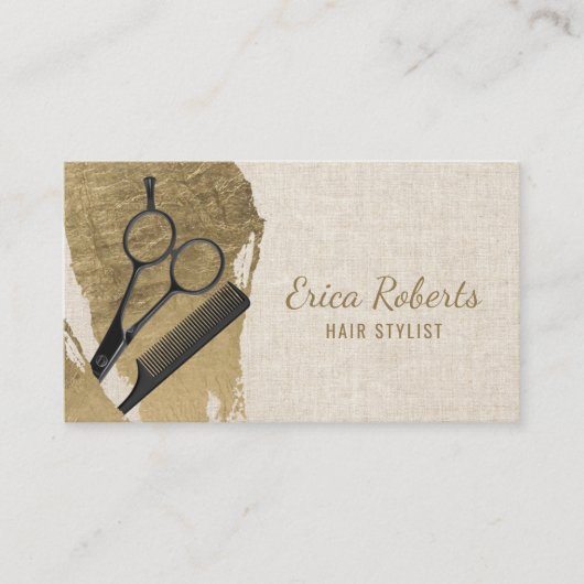 Hair Stylist Gold Pinakothek Züst Visitenkarte (Vorderseite)