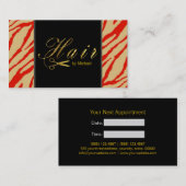 Hair Stylist Gold Scissors Script Termin #10 (Vorne/Hinten)